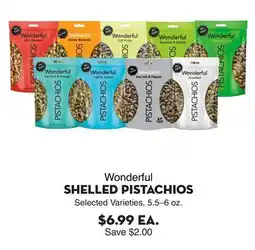 Bristol Farms Wonderful SHelled Pistachios offer