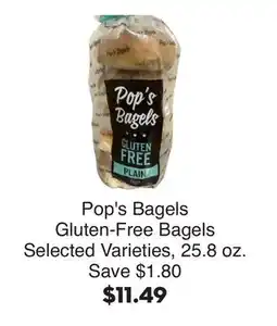 Bristol Farms Pop's Bagels Gluten-Free Bagels offer