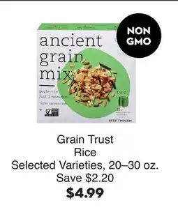 Bristol Farms Grain Trust Rice offer