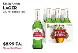 Bristol Farms Stella Artois LAGER offer