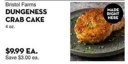 Bristol Farms Bristol Farms Dungeness Crab Cake offer