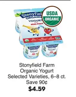 Bristol Farms Stonyfield Farm Organic Yogurt offer