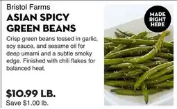 Bristol Farms Bristol Farms ASIAN SPICY GREEN BEANS offer