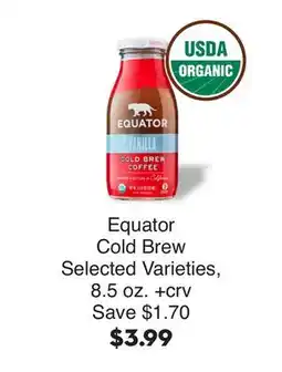 Bristol Farms Equator Cold Brew offer