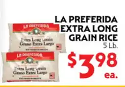 La Chiquita Food Market LA PREFERIDA EXTRA LONG GRAIN RICE offer