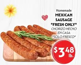 La Chiquita Food Market Homemade MEXICAN SAUSAGE offer