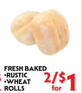 La Chiquita Food Market FRESH BAKED •RUSTIC •WHEAT ROLLS offer