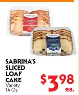 La Chiquita Food Market SABRINA'S SLICED LOAF CAKE offer