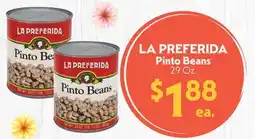 La Chiquita Food Market LA PREFERIDA Pinto Beans offer