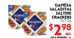 La Chiquita Food Market GAMESA SALADITAS SALTINE CRACKERS offer