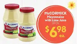La Chiquita Food Market McCORMICK Mayonnaise with Lime Juice offer