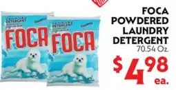 La Chiquita Food Market FOCA POWDERED LAUNDRY DETERGENT offer
