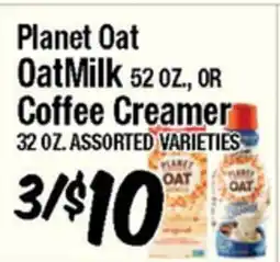 Western Beef Planet Oat OatMilk 52 OZ., OR Coffee Creamer 32 OZ offer