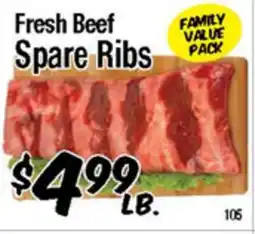 Western Beef Fresh Beef Spare Ribs offer