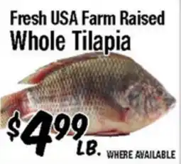 Western Beef Fresh USA Farm Raised Whole Tilapia offer