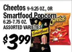 Western Beef Cheetos 9-9.25 OZ., OR Smartfood Popcorn 6.25-7.75 OZ offer