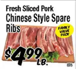 Western Beef Fresh Sliced Pork Chinese Style Spare Ribs offer