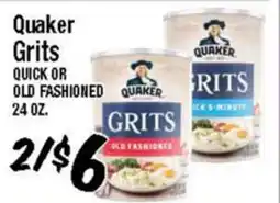 Western Beef Quaker Grits QUICK OR OLD FASHIONED offer