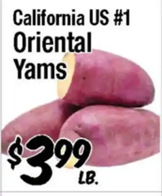Western Beef California US #1 Oriental Yams offer