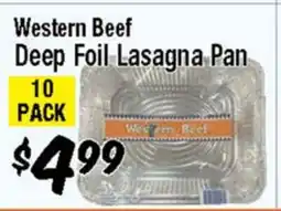 Western Beef Western Beef Deep Foil Lasagna Pan offer
