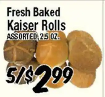 Western Beef Fresh Baked Kaiser Rolls offer