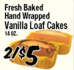 Western Beef Fresh Baked Hand Wrapped Vanilla Loaf Cakes offer
