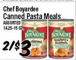 Western Beef Chef Boyardee Canned Pasta Meals offer