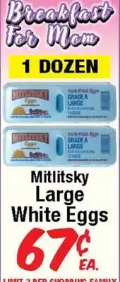 Western Beef Mitlitsky Large White Eggs offer