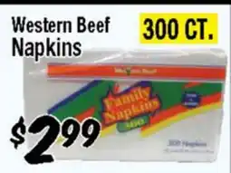 Western Beef Western Beef Napkins offer