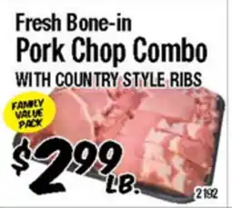Western Beef Fresh Bone-in Pork Chop Combo offer