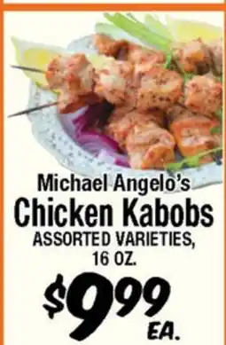 Western Beef Michael Angelo's Chicken Kabobs offer