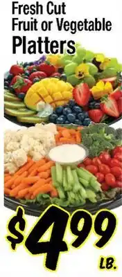 Western Beef Fresh Cut Fruit or Vegetable Platters offer