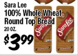Western Beef Sara Lee 100% Whole Wheat Round Top Bread offer