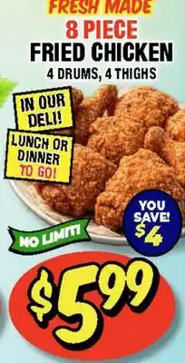 Western Beef FRESH MADE 8 PIECE FRIED CHICKEN offer