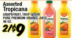 Western Beef Assorted Tropicana GRAPEFRUIT, TROP 50, OR PURE PREMIUM ORANGE JUICE offer