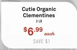 Standard Market Cutie Organic Clementines offer