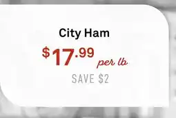 Standard Market City Ham offer
