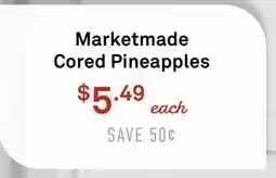 Standard Market Marketmade Cored Pineapples offer