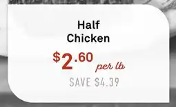 Standard Market Half Chicken offer