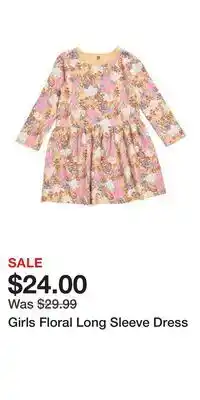TJ Maxx Girls Floral Long Sleeve Dress offer