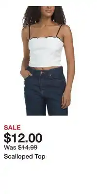 TJ Maxx Scalloped Top offer