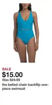 TJ Maxx the belted chain backflip one-piece swimsuit offer