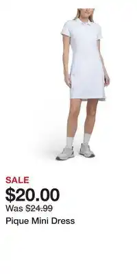TJ Maxx Pique Mini Dress offer