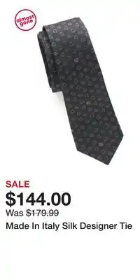 TJ Maxx Made In Italy Silk Designer Tie offer