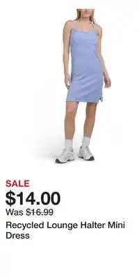 TJ Maxx Recycled Lounge Halter Mini Dress offer