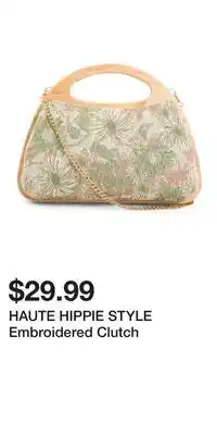TJ Maxx HAUTE HIPPIE STYLE Embroidered Clutch offer
