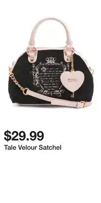 TJ Maxx Tale Velour Satchel offer