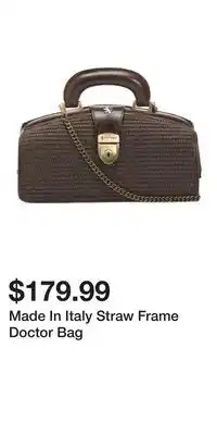 TJ Maxx Made In Italy Straw Frame Doctor Bag offer