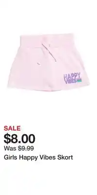 TJ Maxx Girls Happy Vibes Skort offer