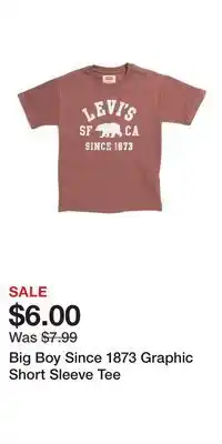 TJ Maxx Big Boy Since 1873 Graphic Short Sleeve Tee offer